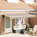 Innvendbar Markise Beige 400 x 200 cm stoff