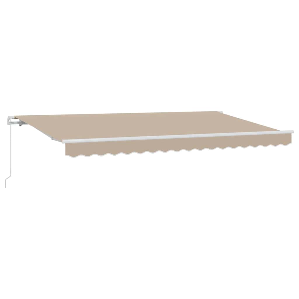 Innvendbar Markise Beige 400 x 200 cm stoff