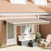 Innvendbar Markise Beige 400 x 200 cm stoff