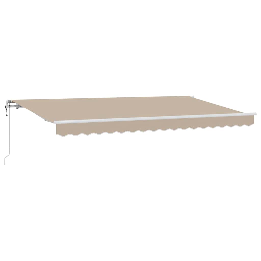 Innvendbar Markise Beige 400 x 200 cm stoff