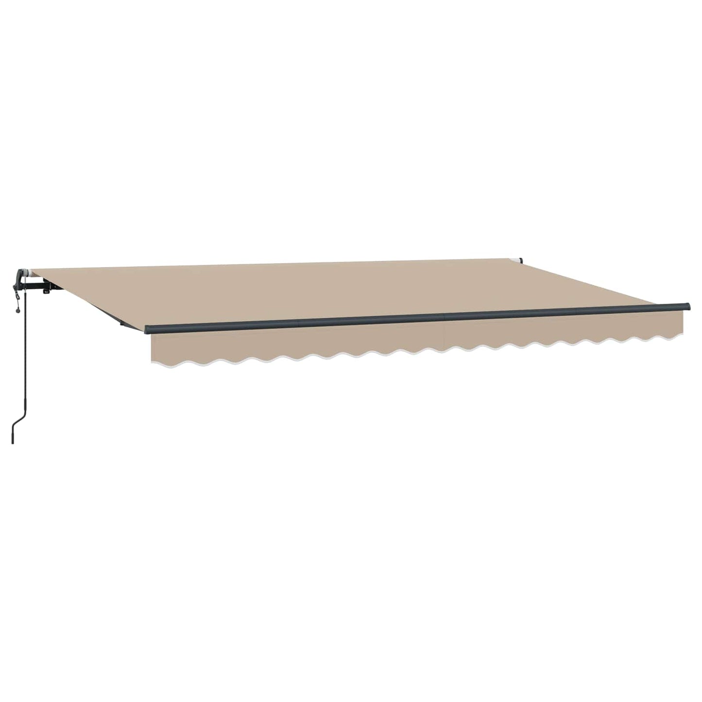 Innvendbar Markise Beige 400 x 200 cm stoff