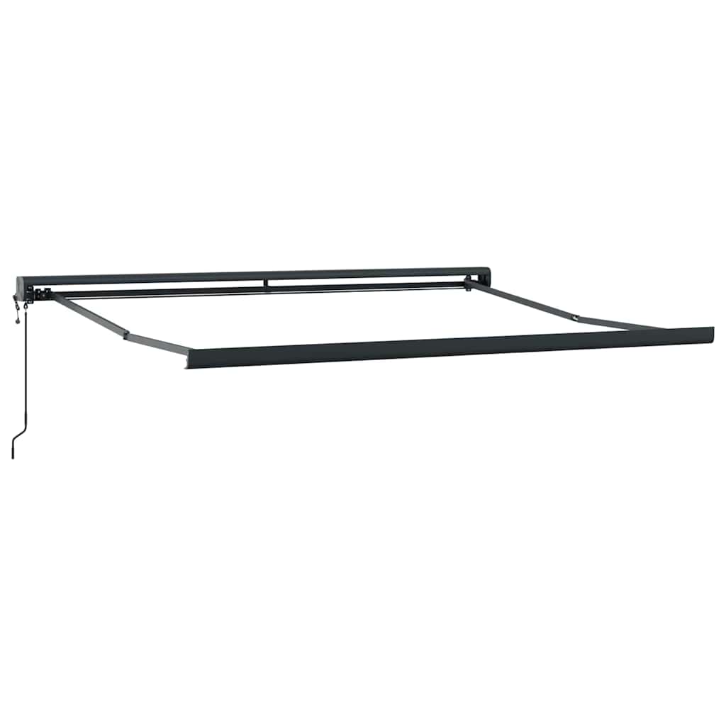 Innvendbar Markise Blå og hvite 300 x 250 cm Stoff, Metall