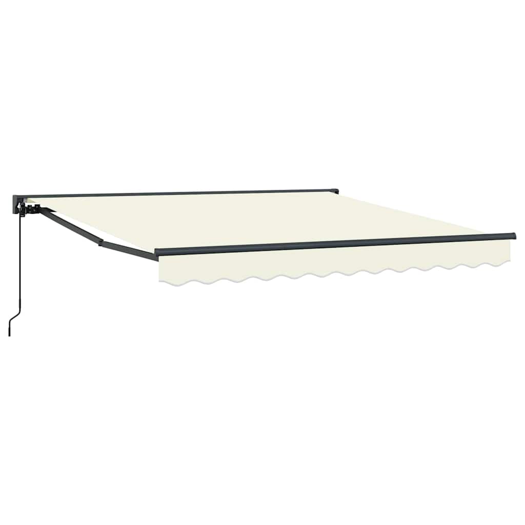 Innvendbar Markise Krem 300 x 250 cm Polyester og Metall vidaXL
