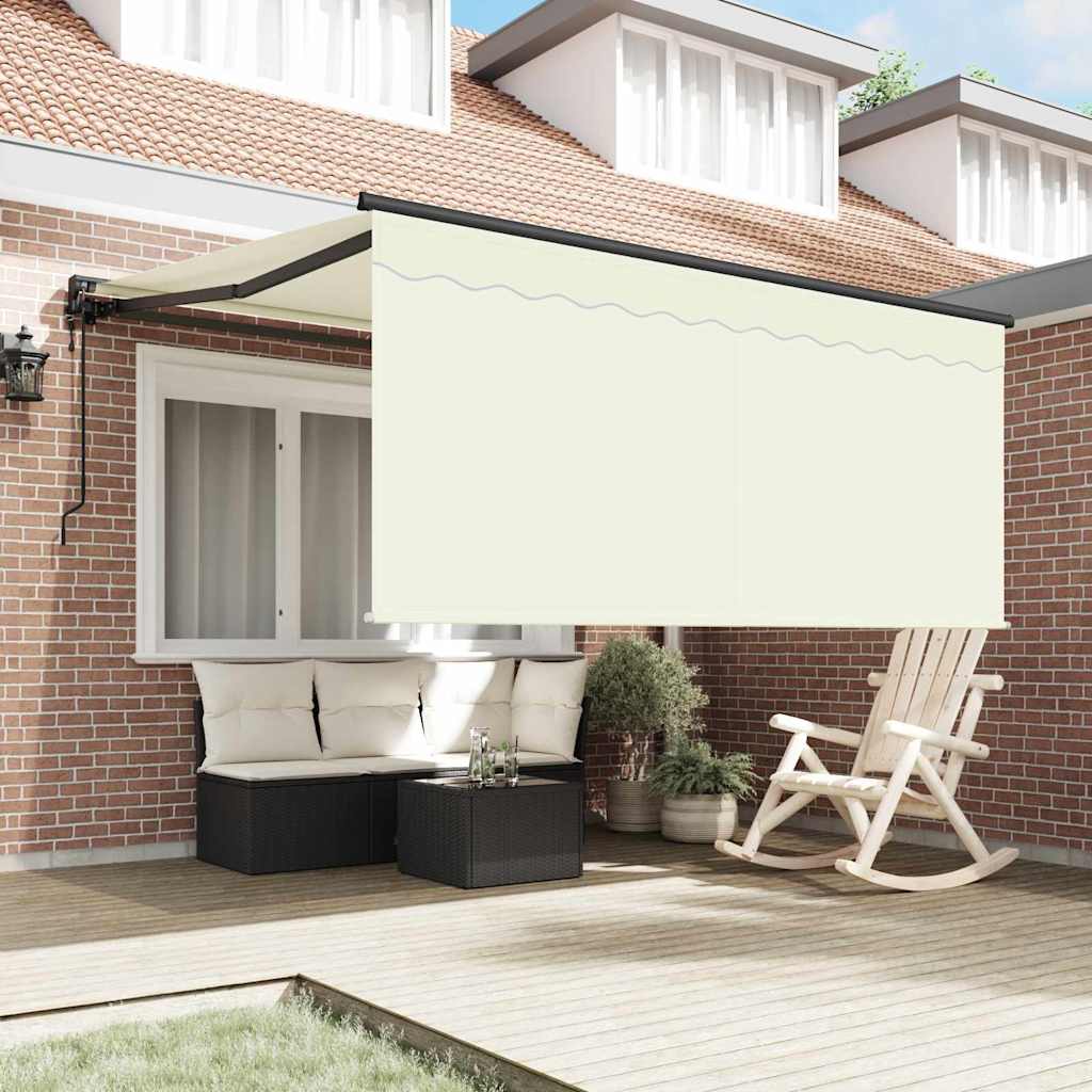 Innvendbar Markise Krem 300 x 250 cm Polyester og aluminium vidaXL