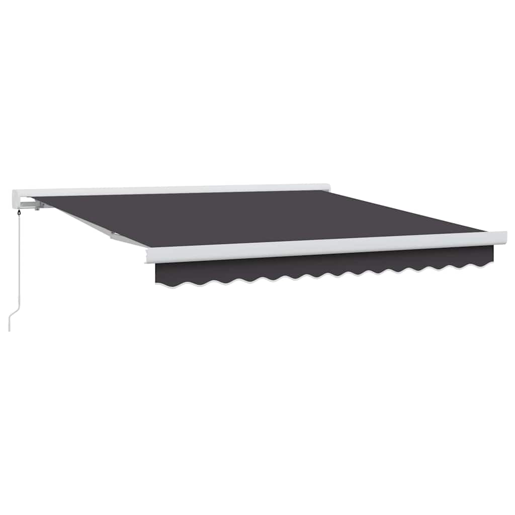 Innvendbar Markise Antrasitt 300 x 250 cm Stoff og Metall