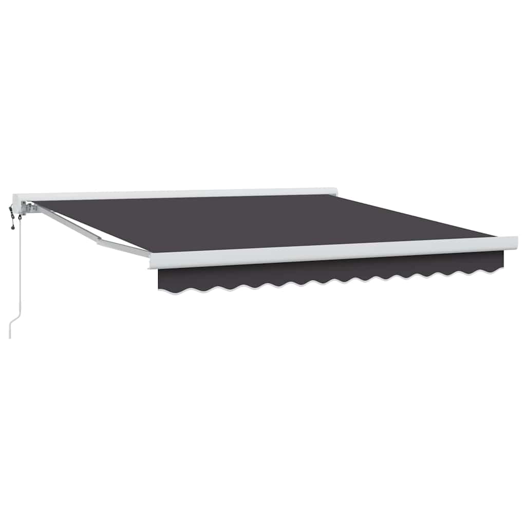Innvendbar Markise Antrasitt 300 x 250 cm Stoff, Metall