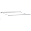 Innvendbar Markise Antrasitt 300 x 250 cm Stoff, Metall