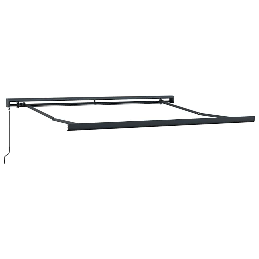 Innvendbar Markise Antrasitt 300 x 250 cm Stoff og Metall