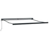 Innvendbar Markise Antrasitt 300 x 250 cm Stoff, Metall