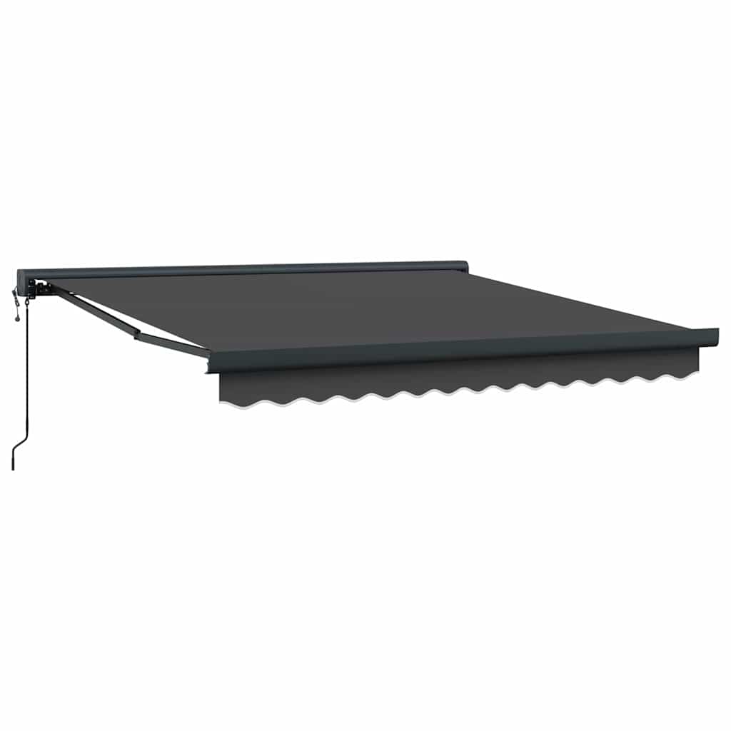 Innvendbar Markise Antrasitt 300 x 250 cm Stoff, Metall