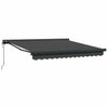 Innvendbar Markise Antrasitt 300 x 250 cm Stoff, Metall