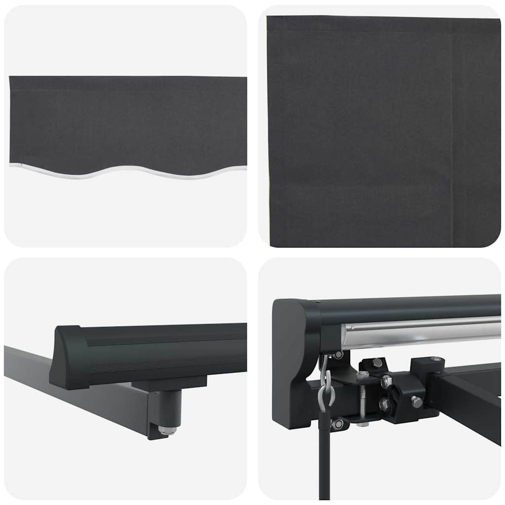 Markiseramme Antrasitt 300 x 250 cm Polyester med PU-belegg