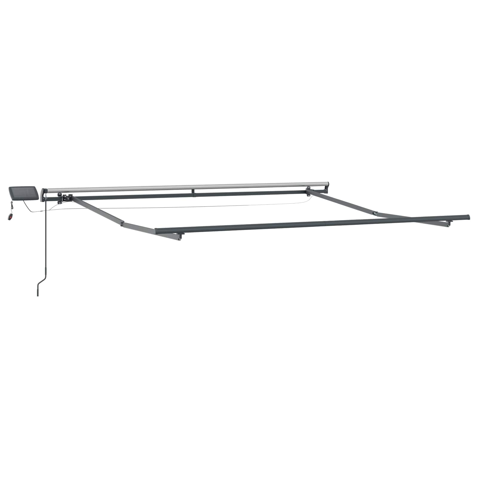 Innvendbar Markise oransje og brun 300 x 250 cm stoff vidaXL