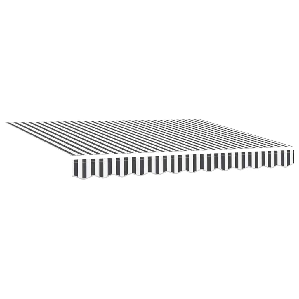 Innvendbar Markise Antrasitt og Hvit 300x250 cm stoff