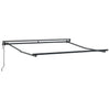 Innvendbar Markise Antrasitt og Hvit 300x250 cm stoff