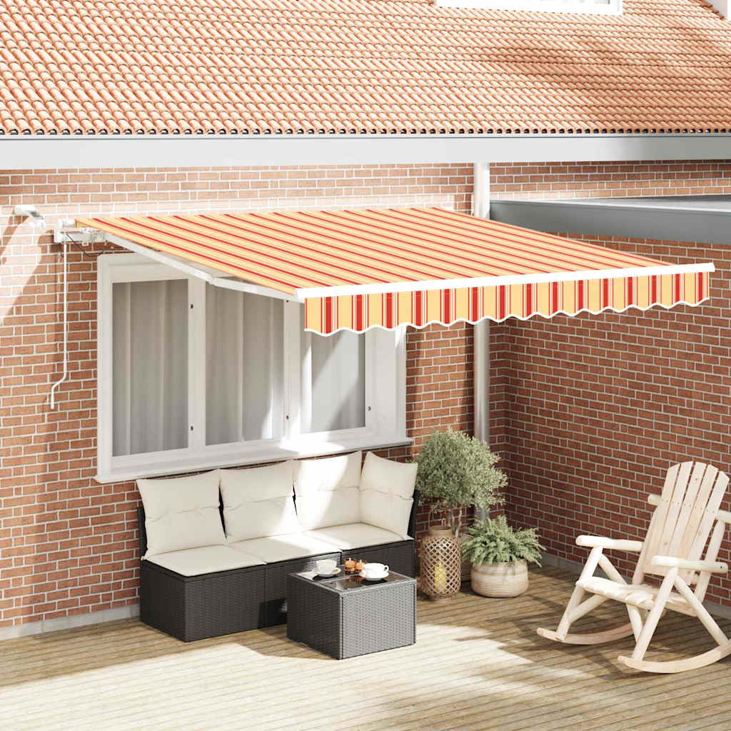 Markiseduk Gul og oransje 300 x 250 cm Polyester