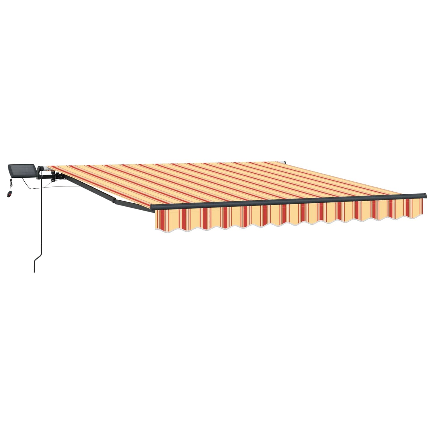 Uttrekkbar markise Gul og oransje 300 x 250 cm