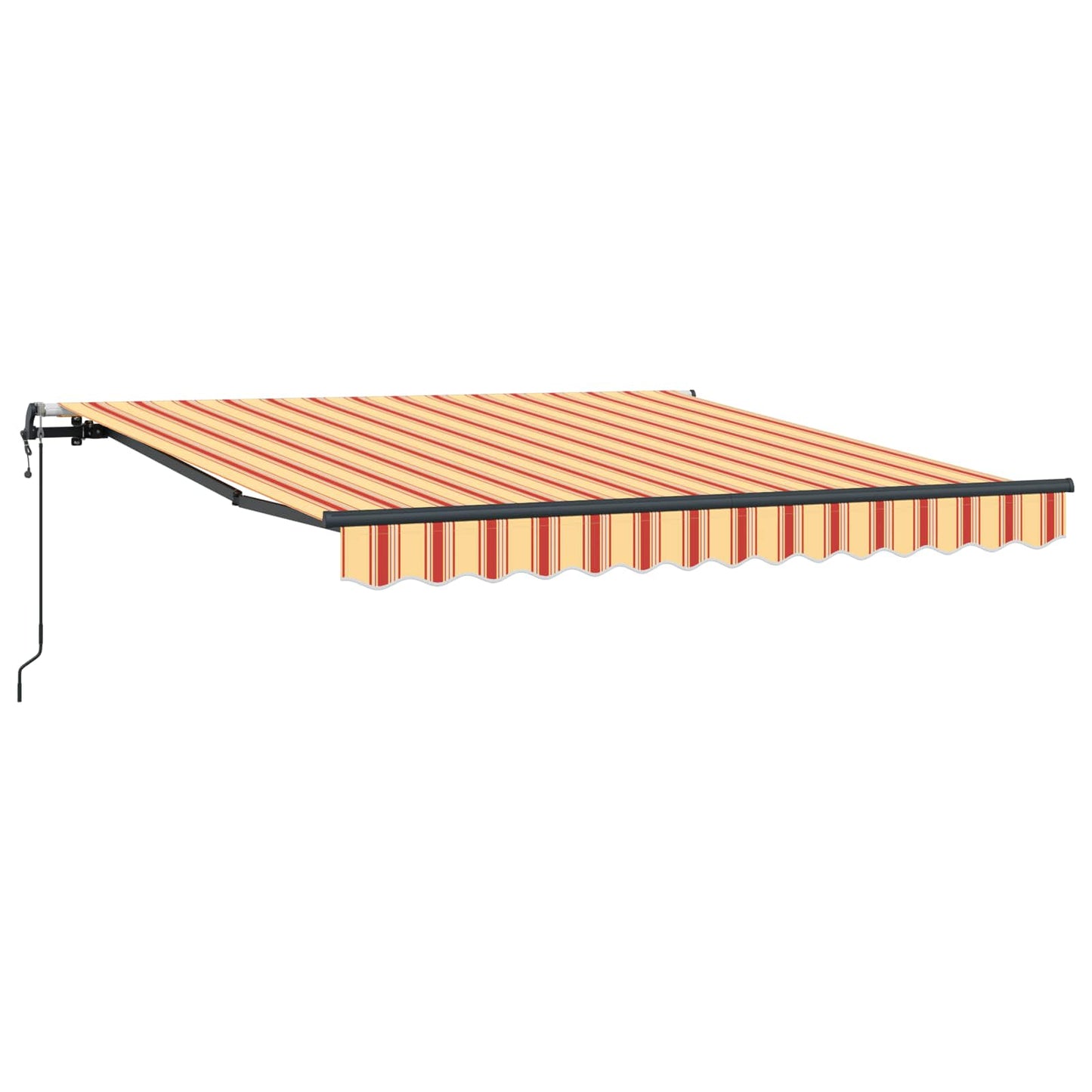 Uttrekkbar markise Gul og oransje 300 x 250 cm