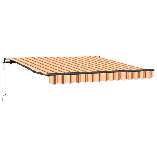 Uttrekkbar markise Gul og oransje 300 x 250 cm