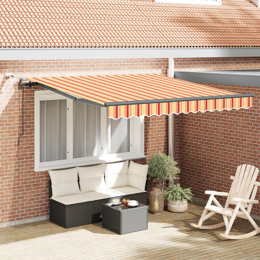 Markiseduk Gul og oransje 300 x 250 cm Polyester