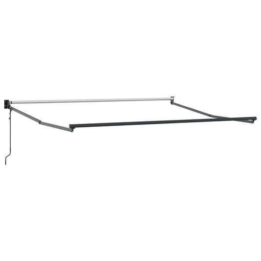Markise Gul og oransje 300 x 250 cm Polyester og Metall