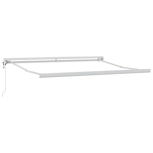 Uttrekkbar markise Gul og oransje 300 x 250 cm Stoff og Metall