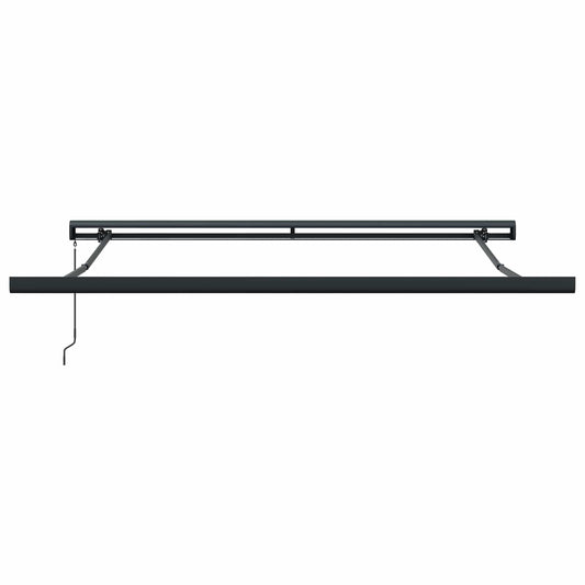 Uttrekkbar markise Gul og oransje 300 x 250 cm Lær og aluminium