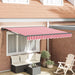 Markiseramme Rød og Hvit 300 x 250 cm Polyester med PU-belegg