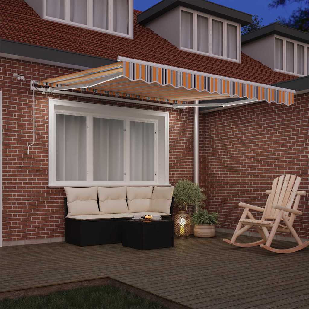 Uttrekkbar markise Flerfarget 300 x 250 cm Polyester