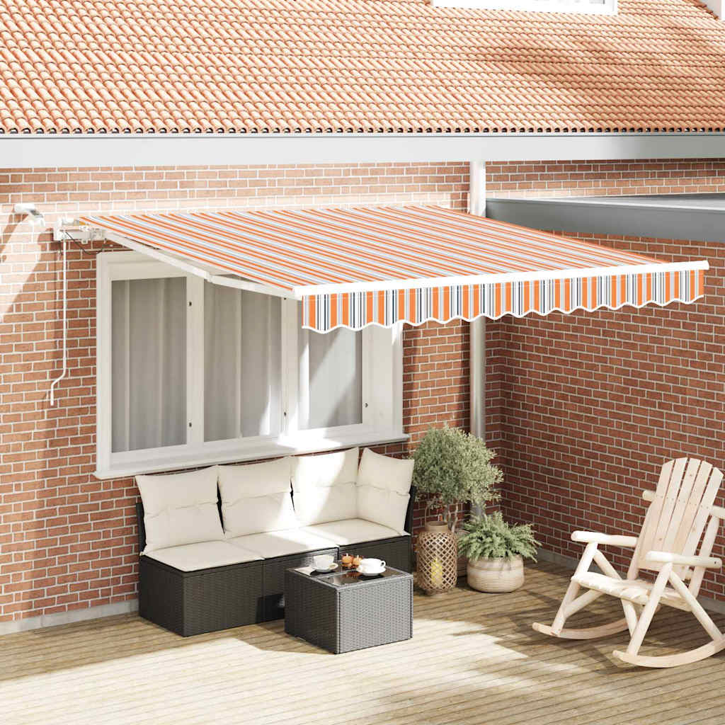 Uttrekkbar markise Flerfarget 300 x 250 cm Polyester