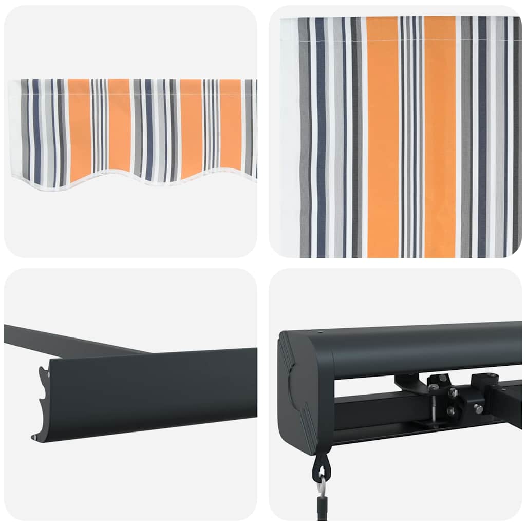 Innvendbar Markise Flerfarget 300 x 250 cm Stoff og Metall