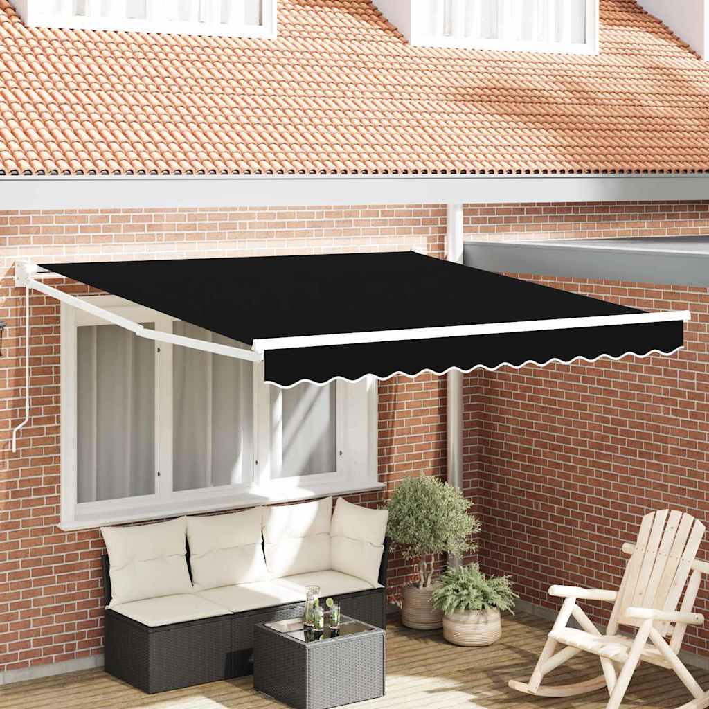 Markise Svart 300 x 250 x 165 cm Polyester vidaXL