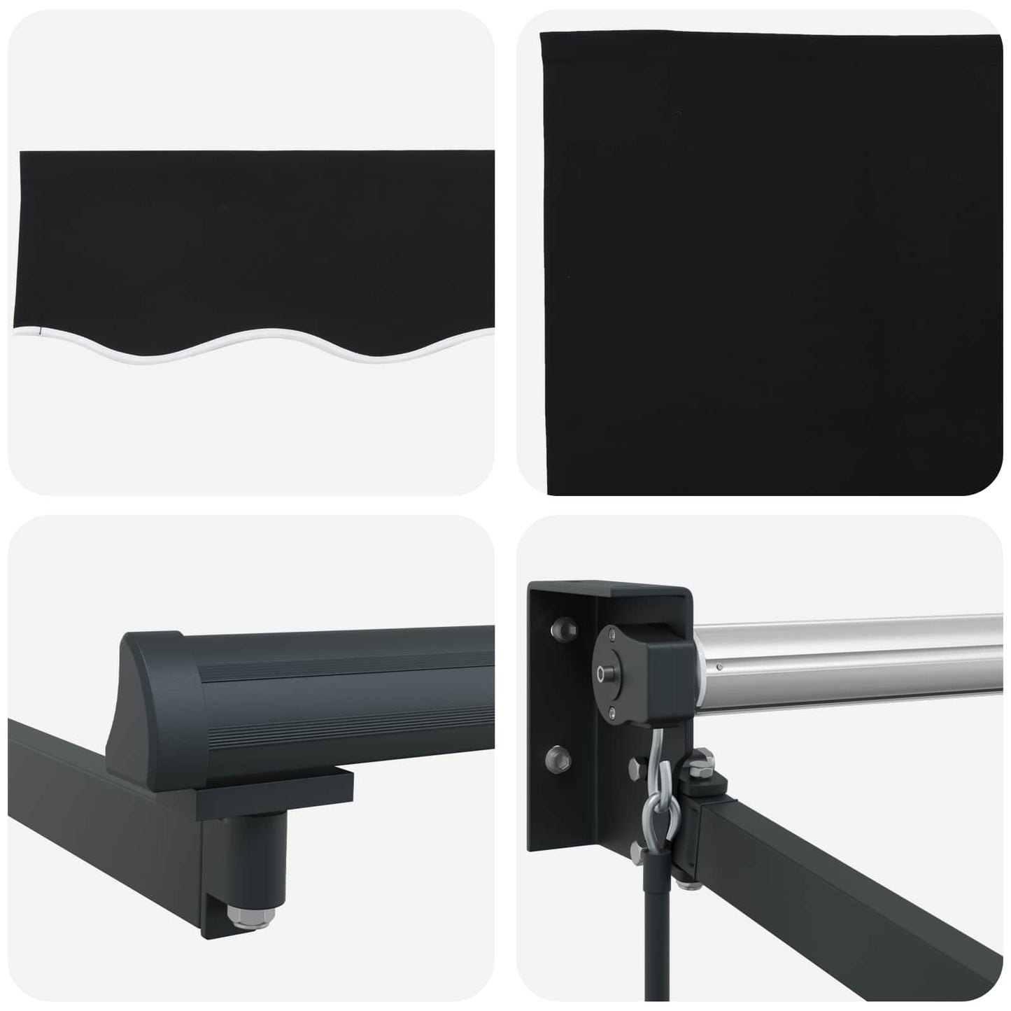 Markise Svart 300 x 250 x 165 cm Polyester