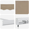 Innvendbar Markise Beige 300 x 250 cm Stoff og Metall