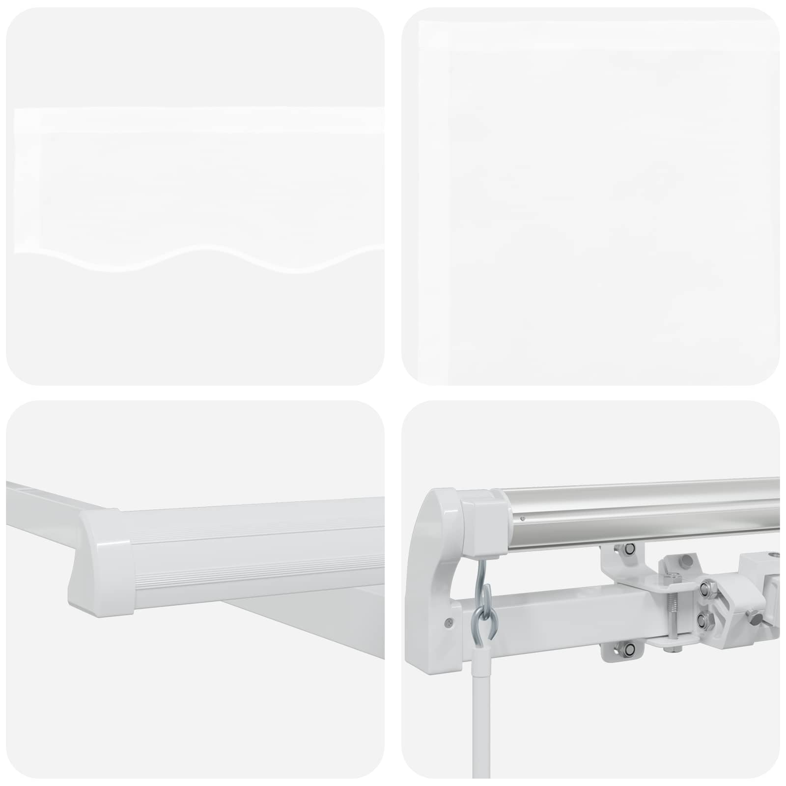 Markise Hvit 300 x 250 x 165 cm Polyester vidaXL