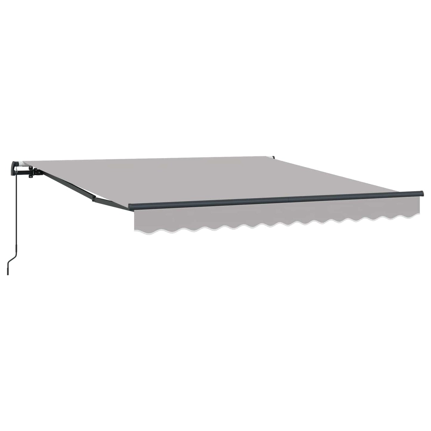 Innvendbar Markise Lysegrå 300 x 250 cm Polyester og stål vidaXL