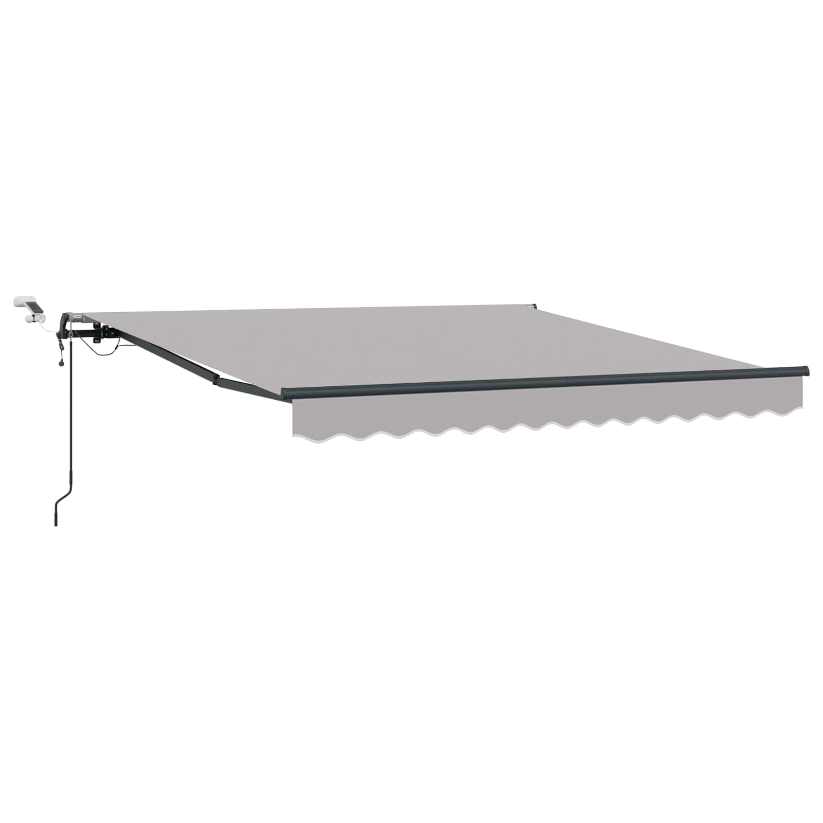 Markiseduk med Lysegrå 300 x 250 cm Polyester vidaXL