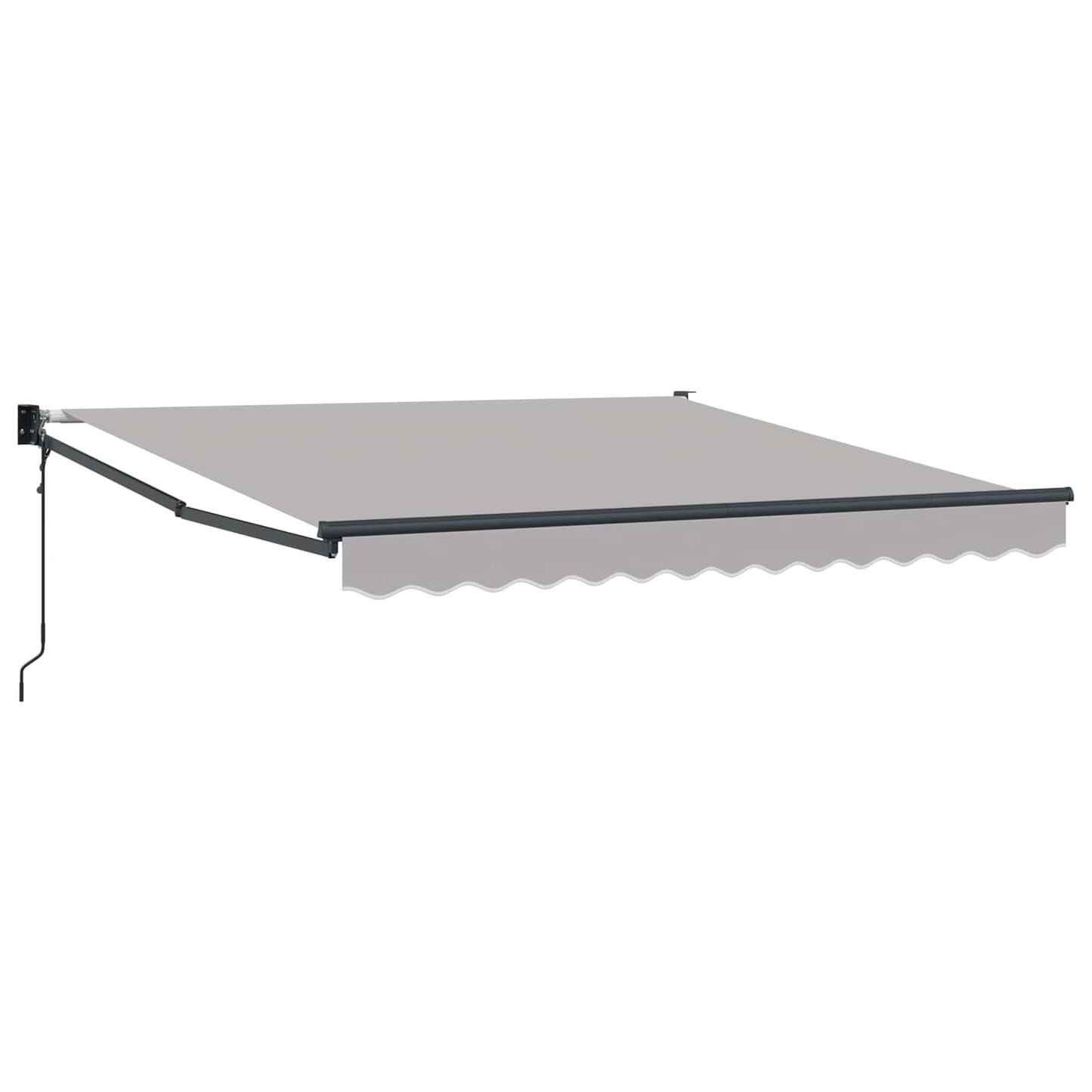 Uttrekkbar markise Lysegrå 300 x 250 x 165 cm