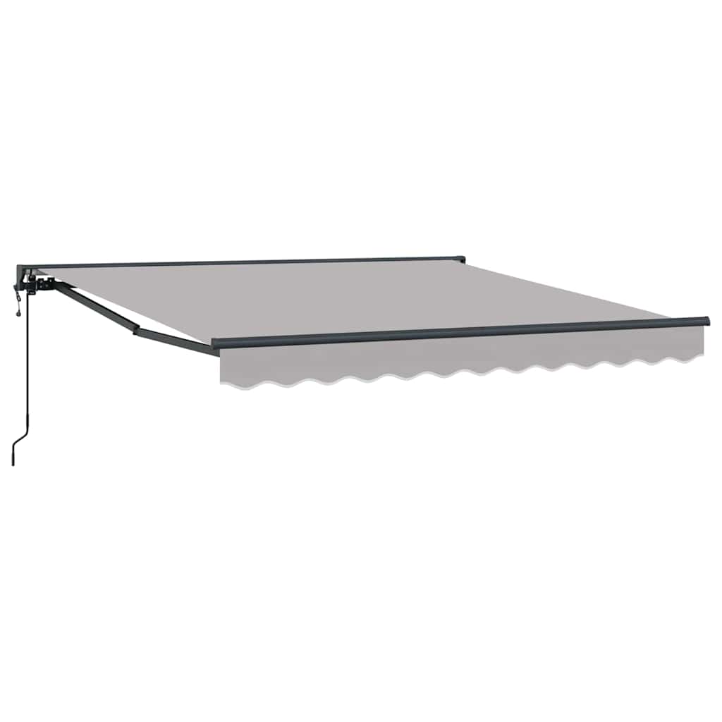 Markiseramme Lysegrå 300 x 250 cm Polyester med PU-belegg