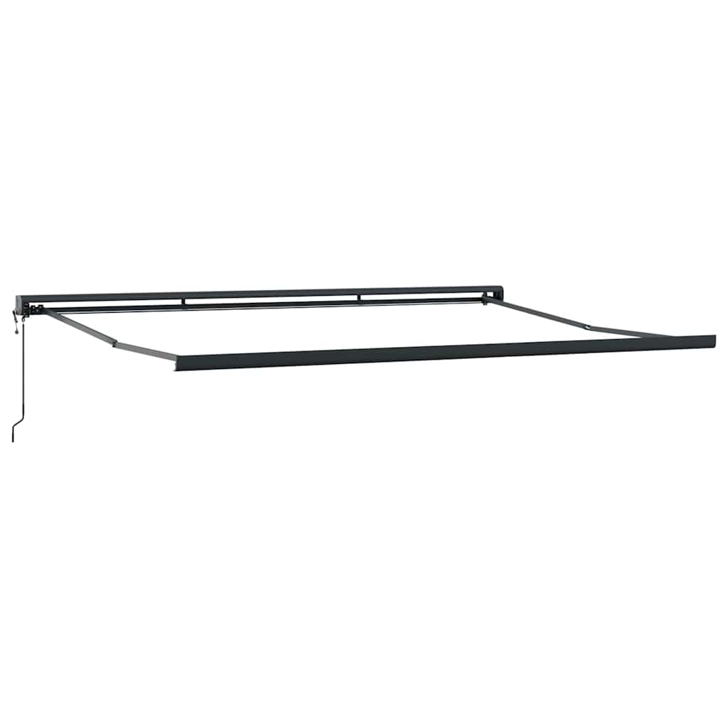 Innvendbar Markise Blå og hvite 350 x 250 cm Stoff, Metall