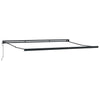 Innvendbar Markise Blå og hvite 350 x 250 cm Stoff, Metall