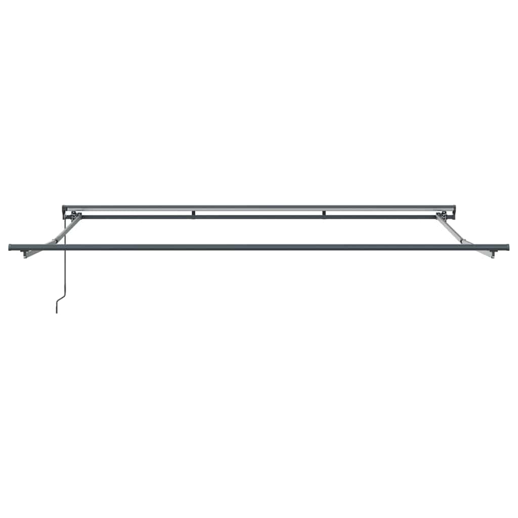 Innvendbar Markise Blå og hvit 350 x 250 cm Stoff og Metall