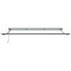 Innvendbar Markise Blå og hvit 350 x 250 cm Stoff og Metall