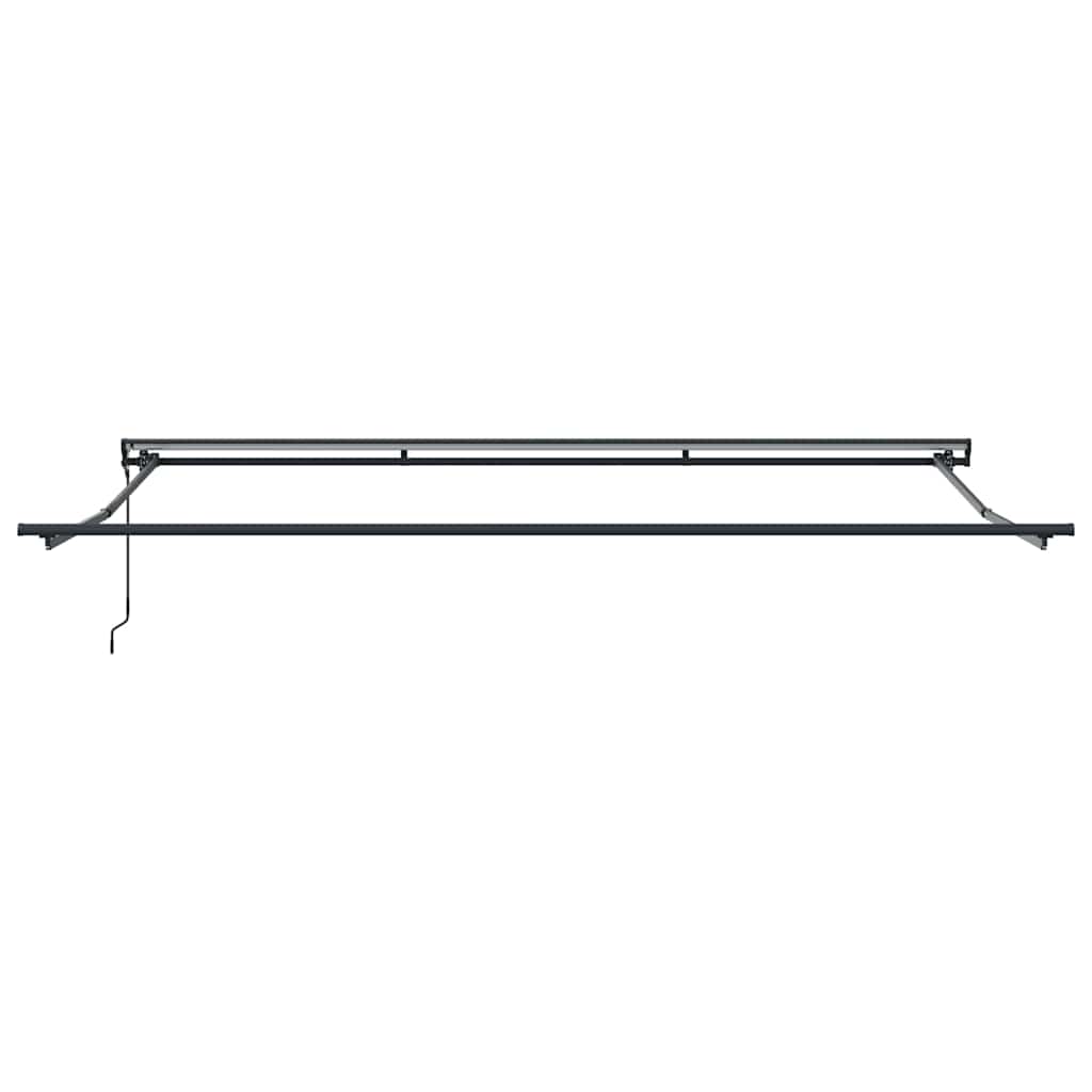 Innvendbar Markise Blå og hvite 350 x 250 cm Stoff, Metall