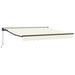 Innvendbar Markise Krem 350 x 250 cm Polyester og Metall vidaXL