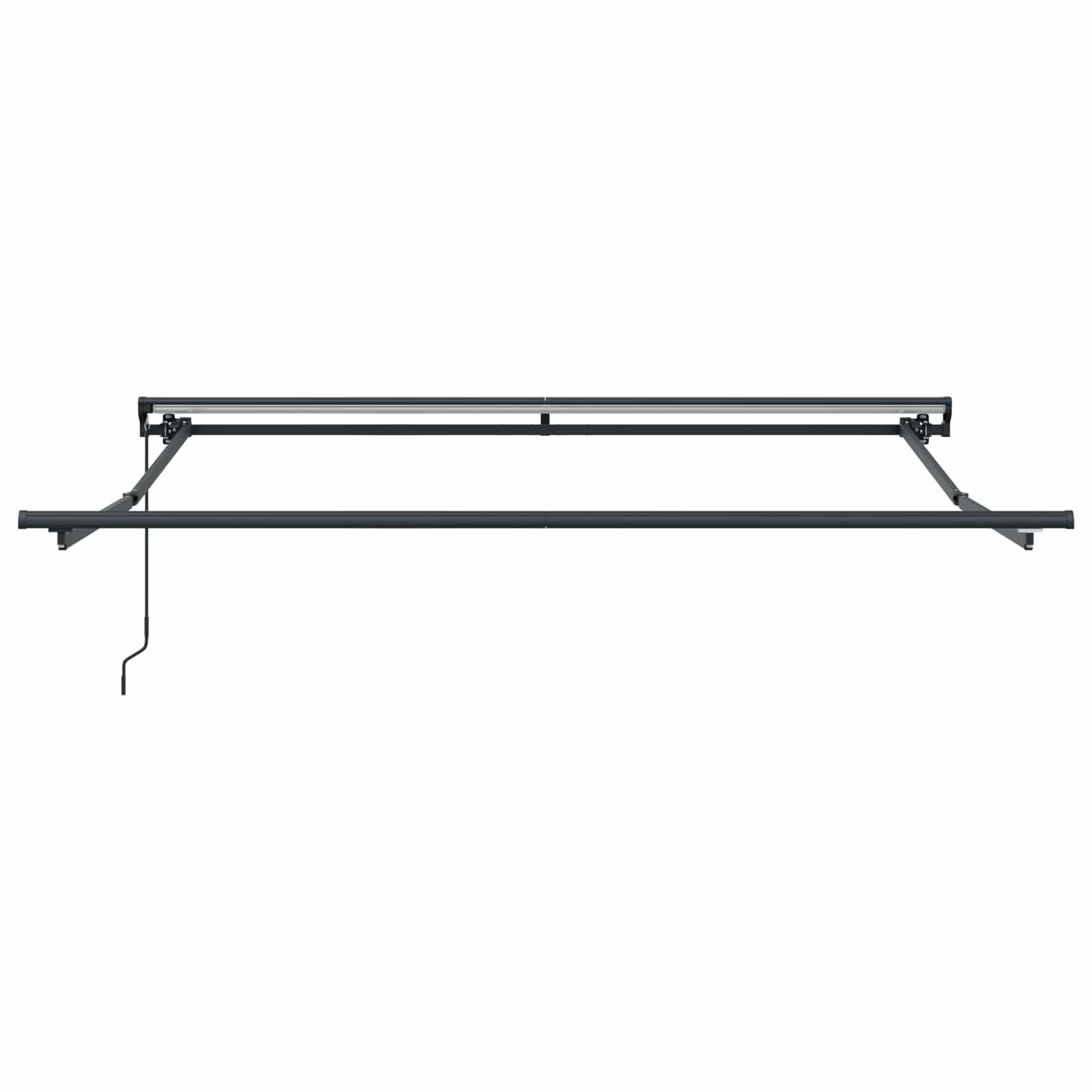 Innvendbar Markise Krem 350 x 250 cm Polyester og Metall vidaXL