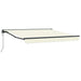 Innvendbar Markise Krem 350 x 250 cm Polyester og Metall vidaXL