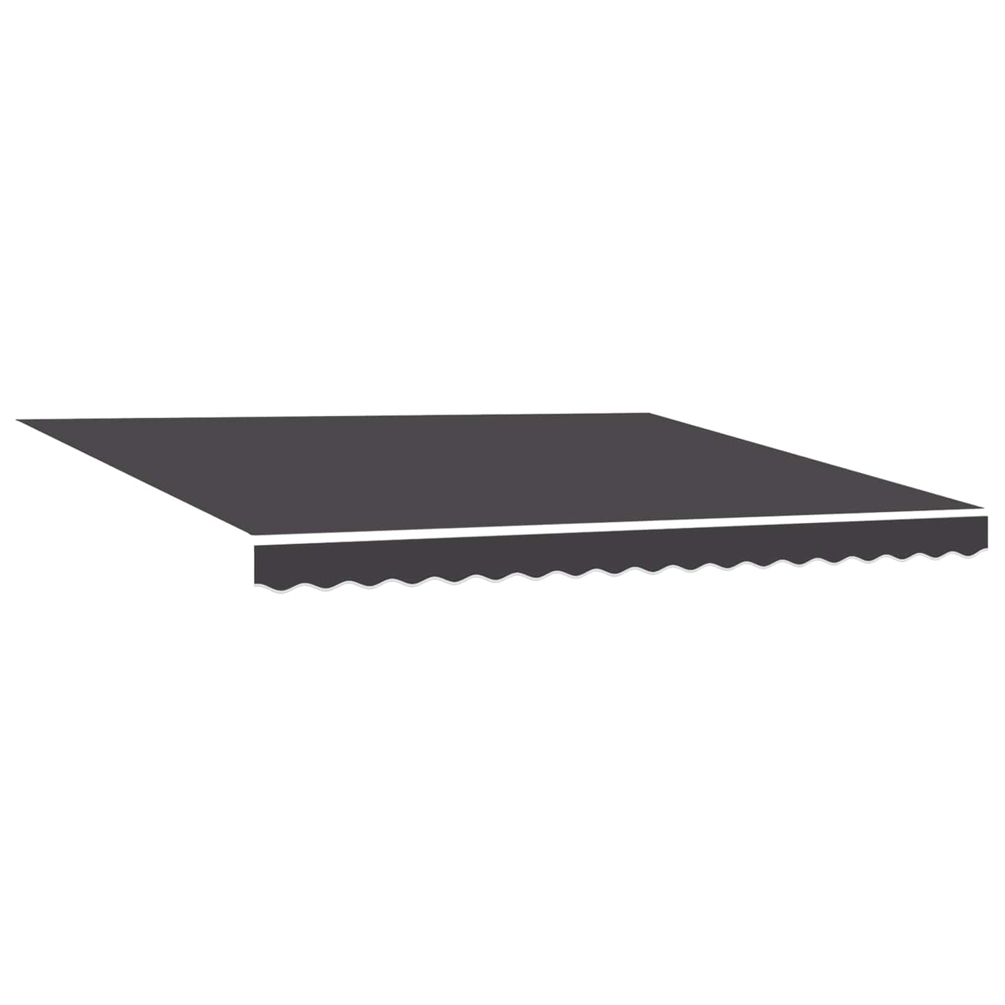 Markiseramme Gul og hvit 350 x 250 cm Polyester med PU-belegg
