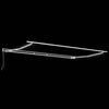 Innvendbar Markise Antrasitt 350 x 250 cm Stoff, Metall