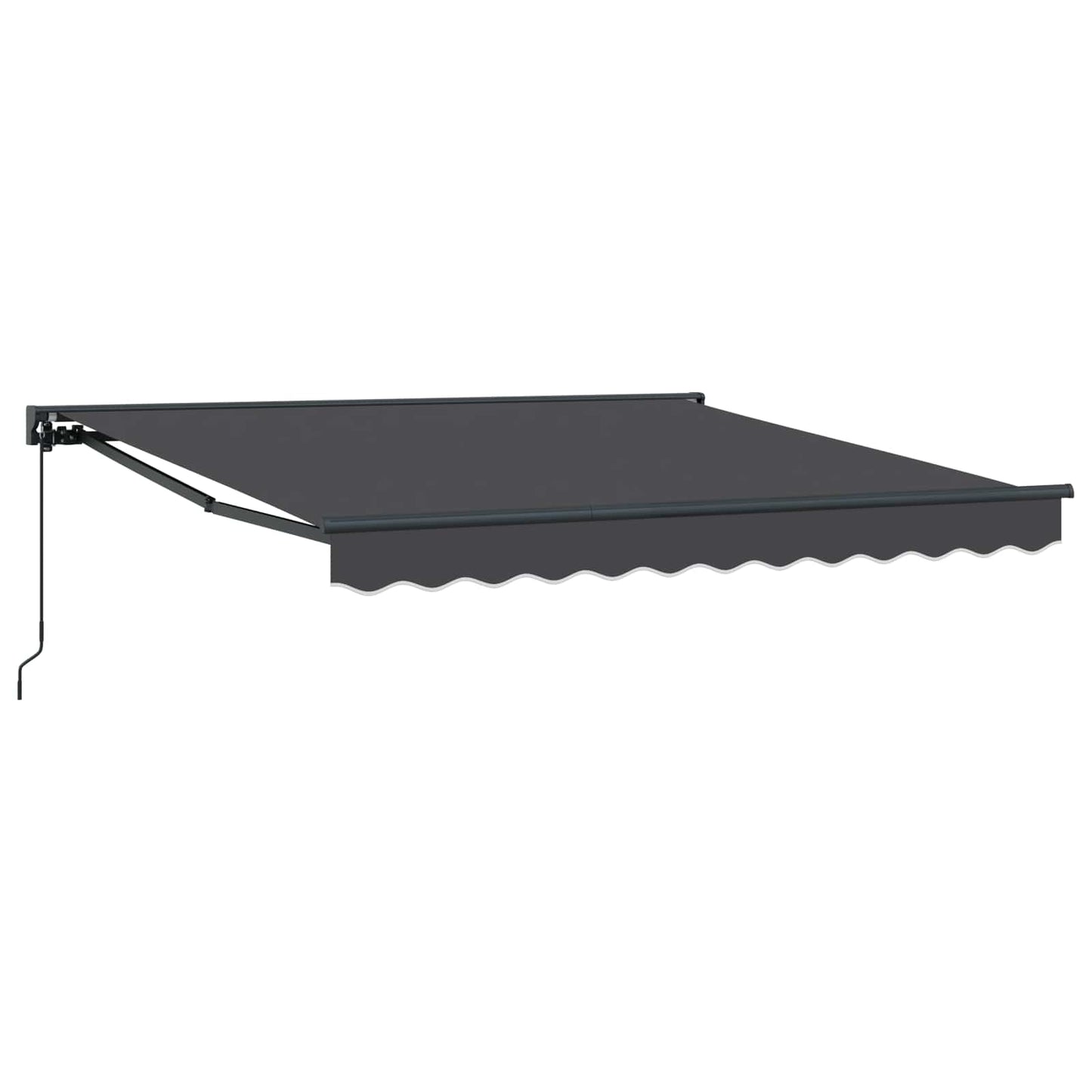Innvendbar Markise Antrasitt 350 x 250 cm Polyester og Metall vidaXL